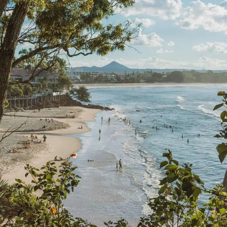 Noosa Beach on the Sunshine Coast Queensland